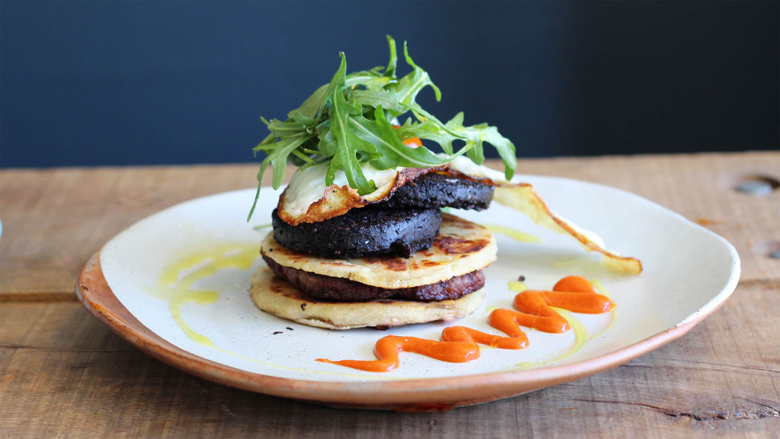Tattie scone stack
